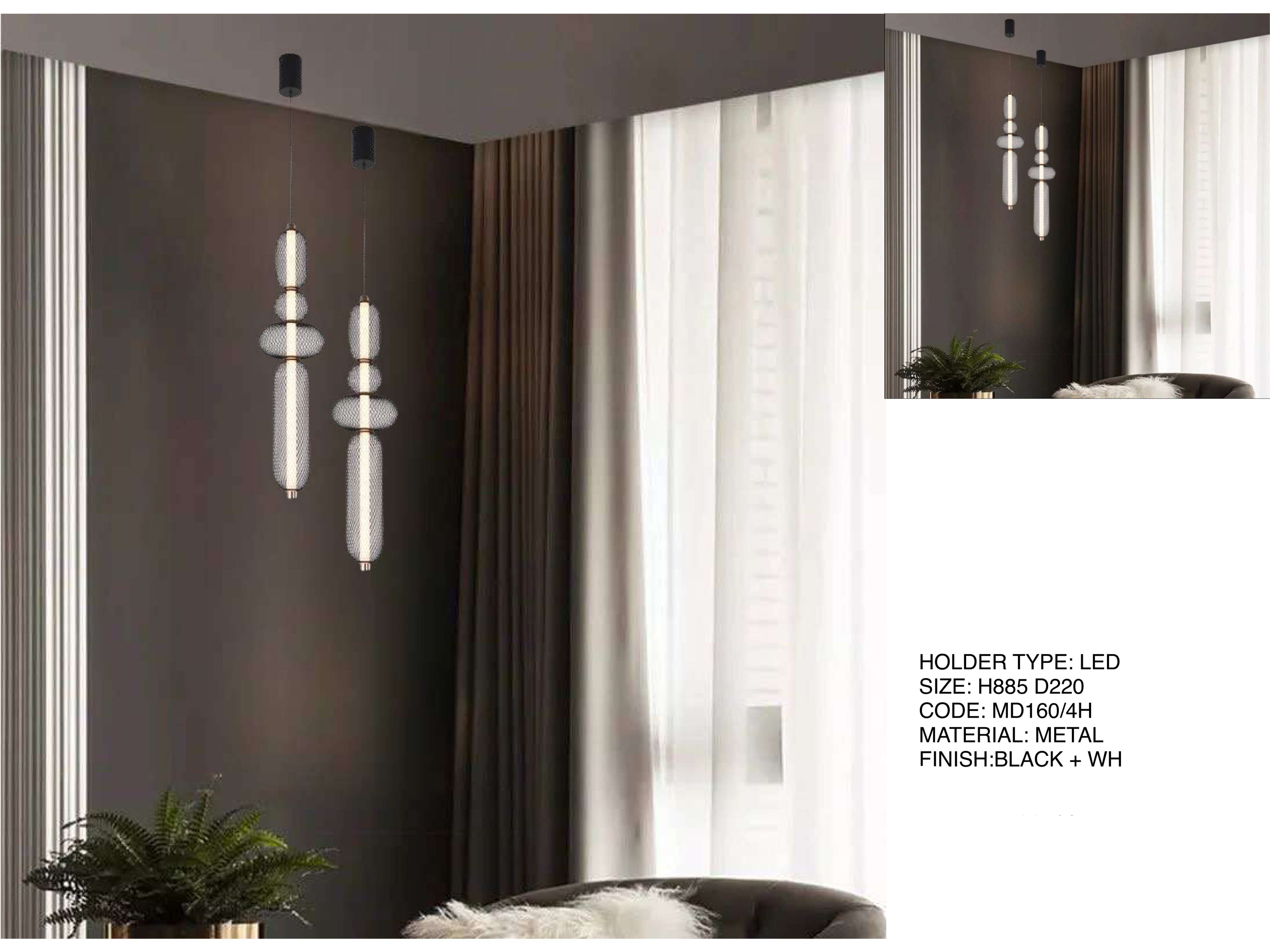 Beyond Lights - Metal Pendant Light- LCHL